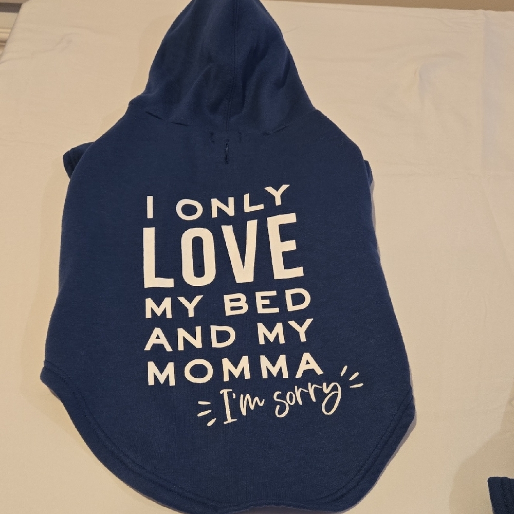 Blue Dog Hoodie with Fun Print